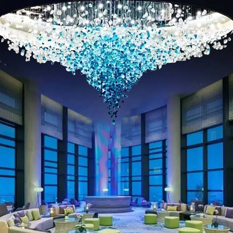 Afralia™ Luxury Crystal LED Chandeliers for Living Room Villa & Hotel Hall