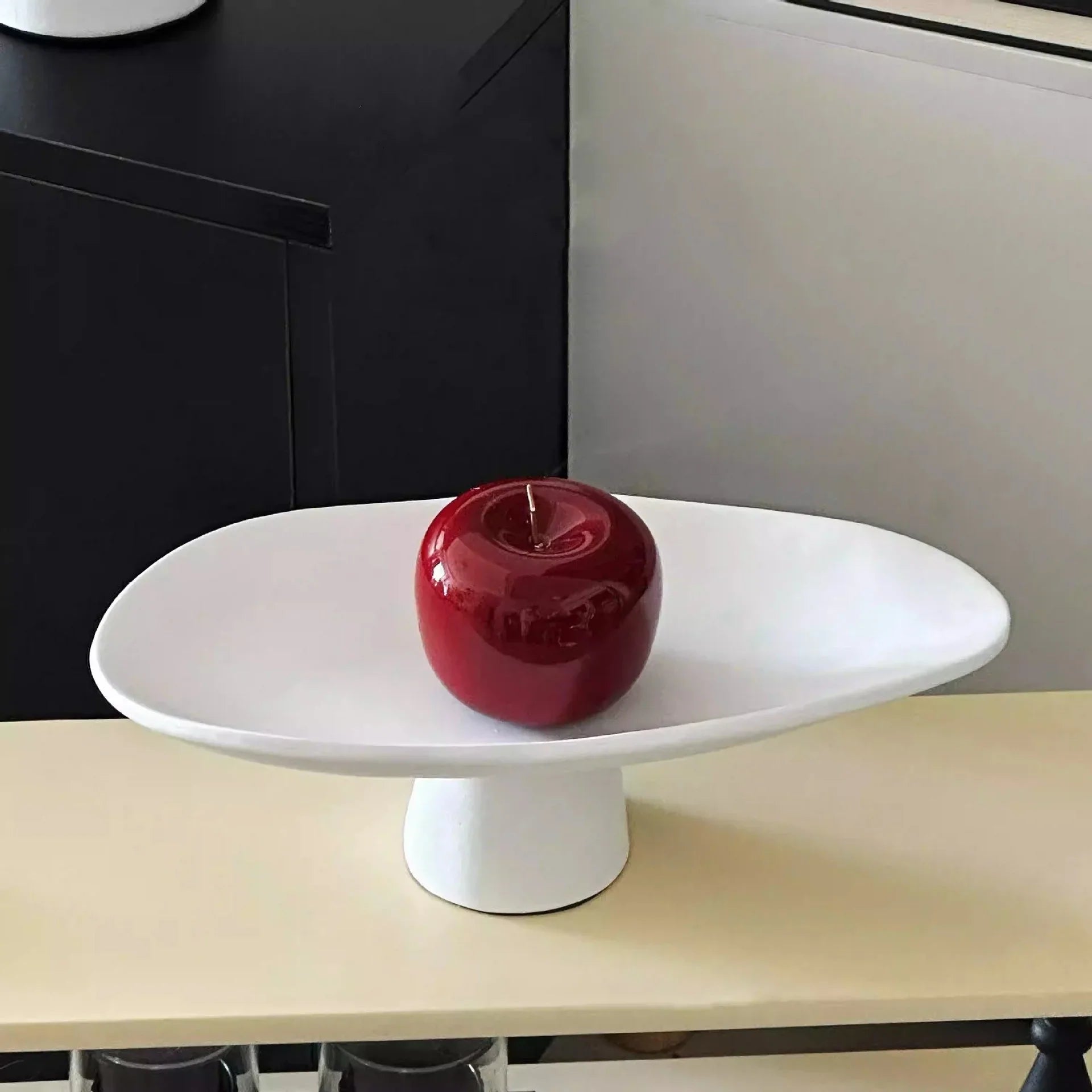 Afralia™ Geometric Resin Fruit Bowl Tray Home Decoration Accessories