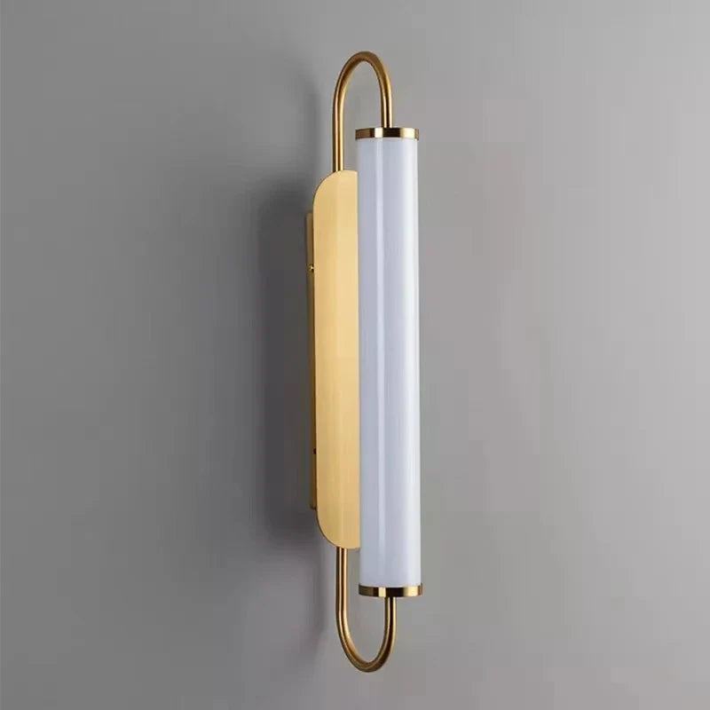 Afralia™ Nordic White Acrylic LED Wall Lamp for Modern Living Room and Bedroom.
