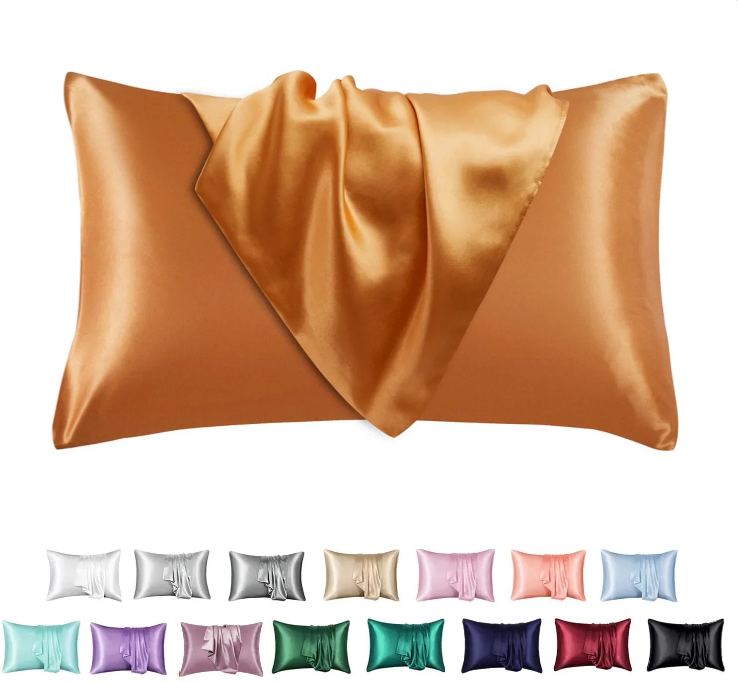 Afralia™ Silky Satin Pillowcase Set for King & Queen Size Luxury Comfort