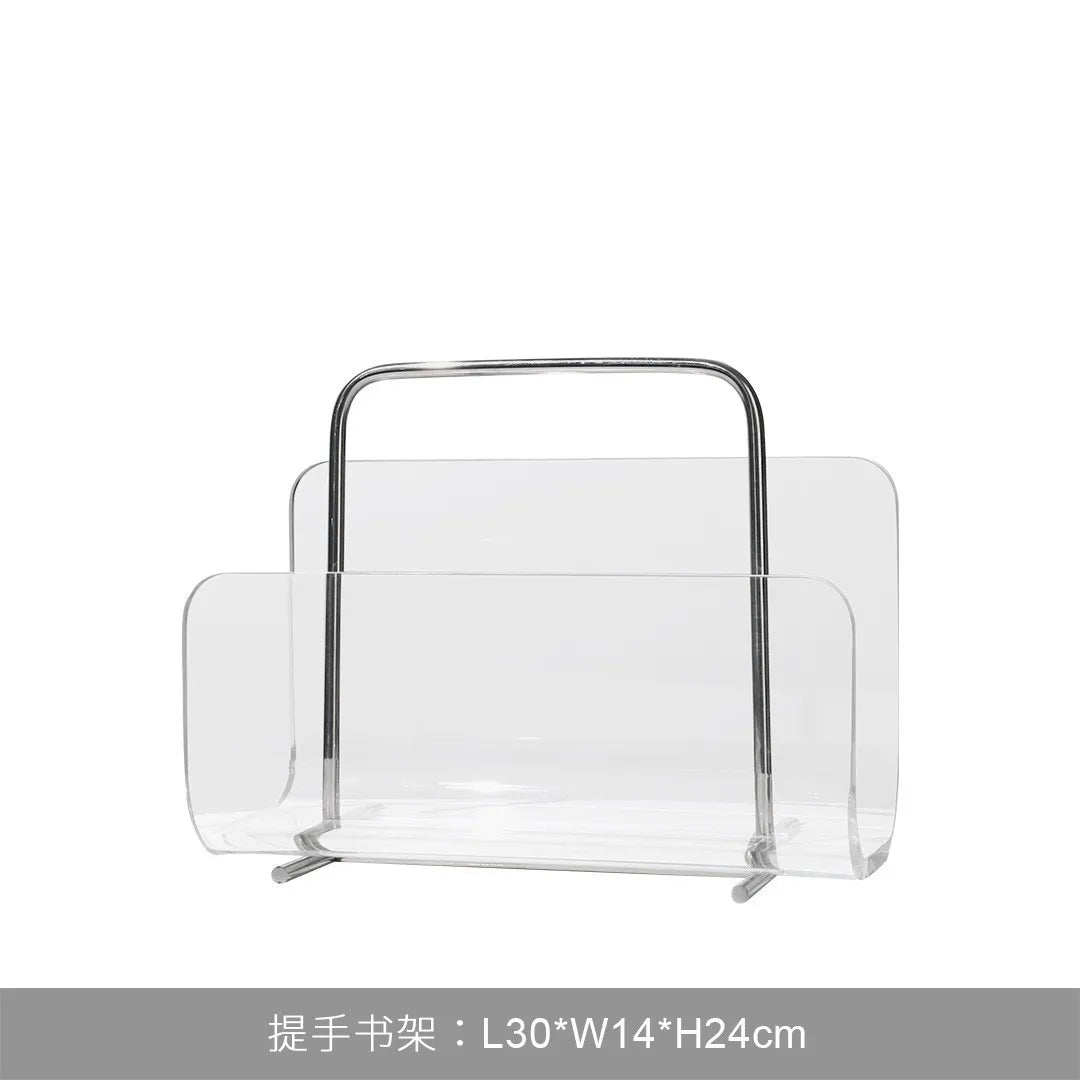 Afralia™ Desktop Bookshelf Organizer for Home Office Decoration