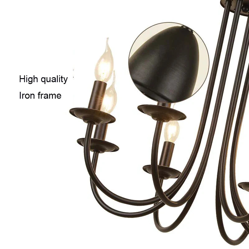 Afralia™ Nordic Chandelier for Living Room Dining Bedroom Balcony Retro Restaurant Light