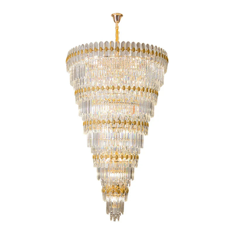 Afralia™ Crystal Chandelier: Modern Light Luxury for Living Room, Dining Room, and Bedroom