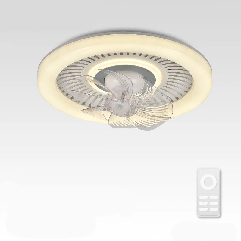 Afralia™ Modern Energy Saving Ceiling Fan with 360 Rotation & LED Light