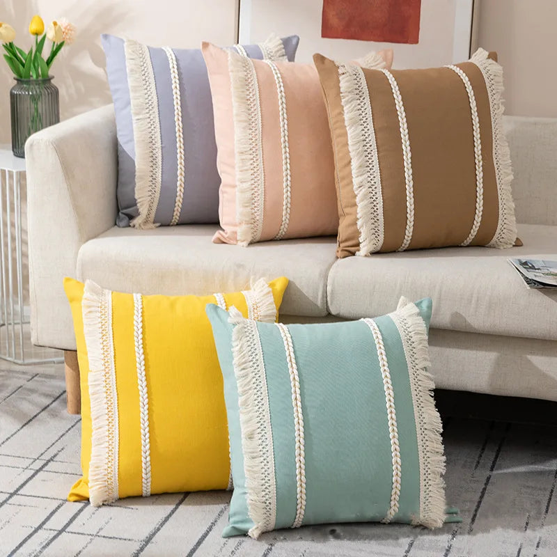 Afralia™ Bohemia Tassel Cushion Cover - 45x45cm/30x50cm