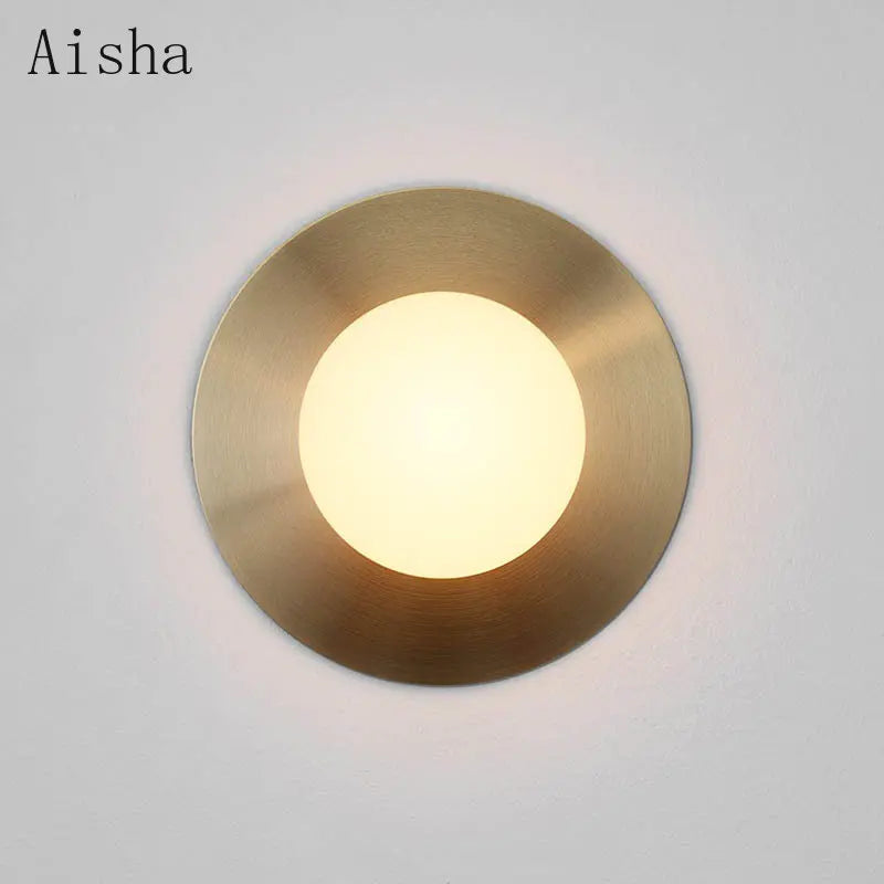 Afralia™ Circular Wall Lamp: Nordic Designer Sconces for Stylish Home Decor