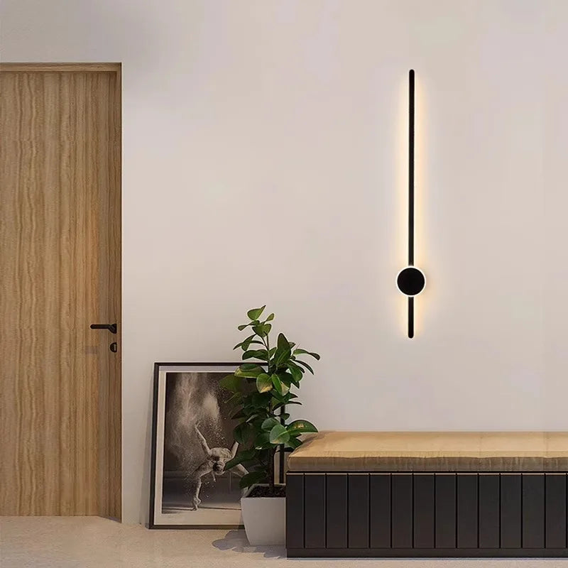 Afralia™ Minimalist LED Wall Lamp for Living Room TV Background Sofa Bedroom