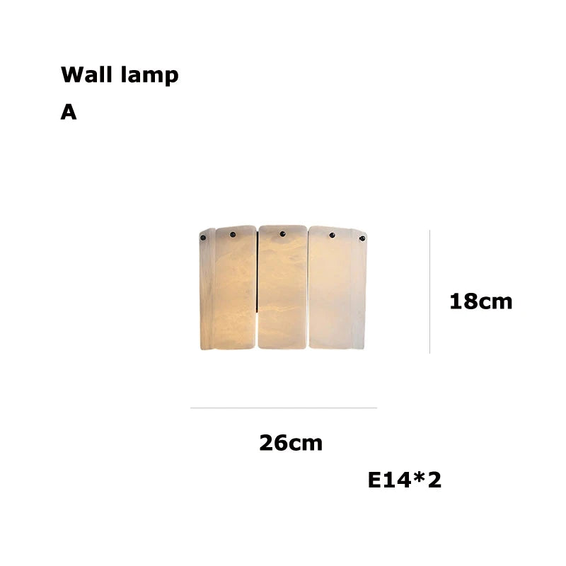 Afralia™ Black Gold Marble Chandelier Suspension Lamp for Foyer and Dining Room