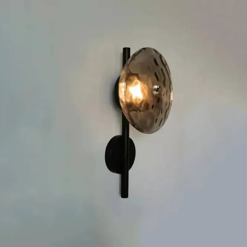 Afralia™ LED Glass Wall Sconce for Living Room Background Lighting