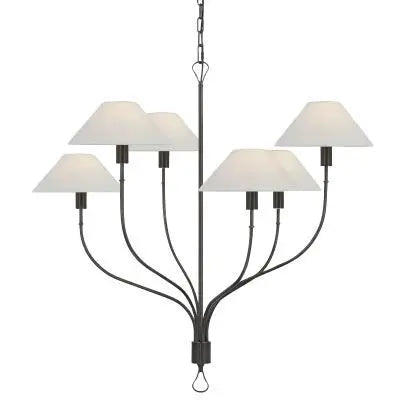 Afralia™ Minimalist LED Pendant Light for Office Entrance with Retractable Wrought Iron Design