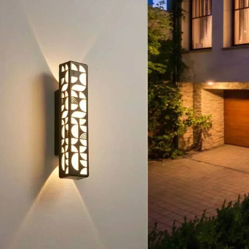 Afralia™ Outdoor LED Wall Light for Garden Balcony Stairs, Modern Style