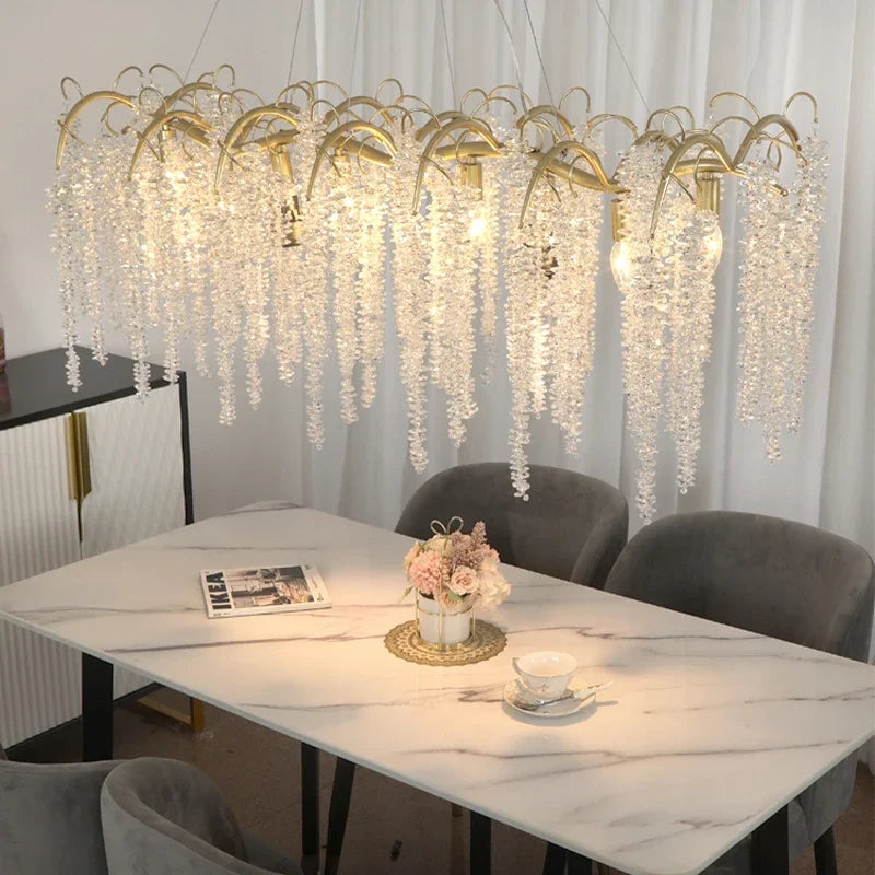 Afralia™ Crystal LED Chandeliers: Luxury Ceiling Pendant Lighting for Home, Dining, and Living Spaces