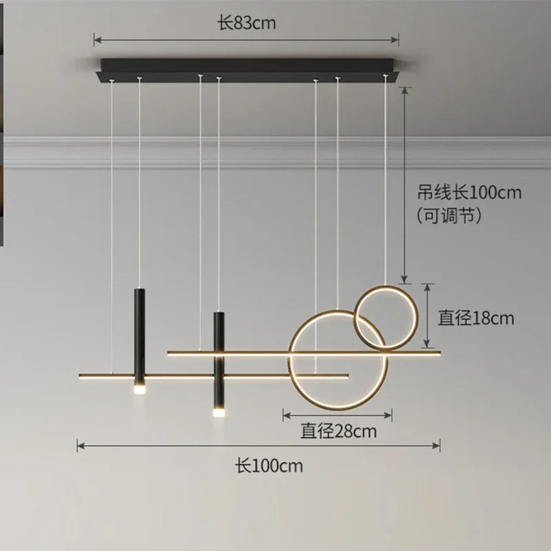 Afralia™ Modern Led Pendant Lights for Dining Table, Bar Counter, Coffee Living Room