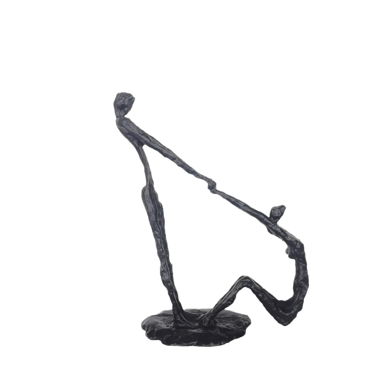 Afralia™ Hand in Hand Dance Sculpture - Metal Abstract Figurine for Room Decoration
