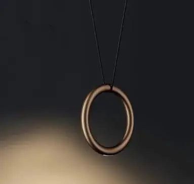Afralia™ Metal Ring Pendant Lamp Italian Designer Restaurant Bar Studio Decor