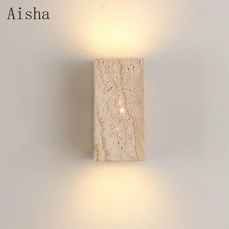 Afralia™ Yellow Cave Stone Wall Lamp for Home Gardens, Courtyards, and Landscape Decoration