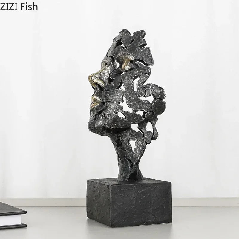Afralia™ Creative Thinker Modern Sculpture Decor Ornament for Desk and Room Aesthetics