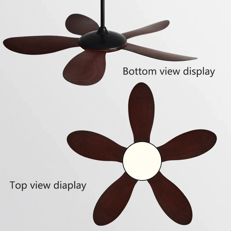 Afralia™ Black DC Ceiling Fan Light Strong Wind Indoor Electric Fan 2023