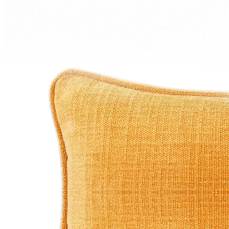 Afralia™ Cotton Linen Peach Orange Grey Ivory Pillow Cover for Living Room Eco-friendly