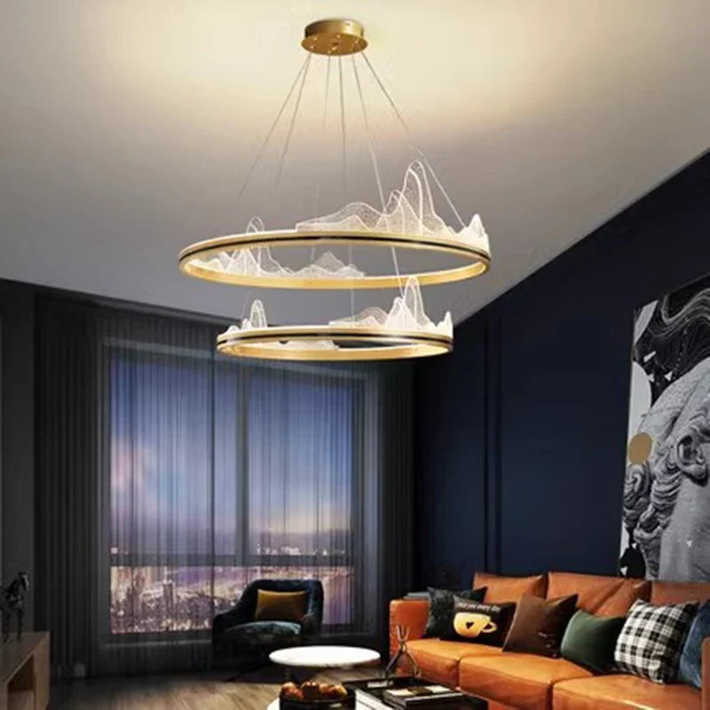 Afralia™ Modern LED Pendant Light Chandeliers for Living and Dining Room Decor