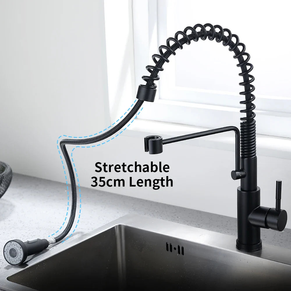 Afralia™ Brush Nickel Sensor Kitchen Faucet | Stainless Steel Smart Induction Tap with Touch Control