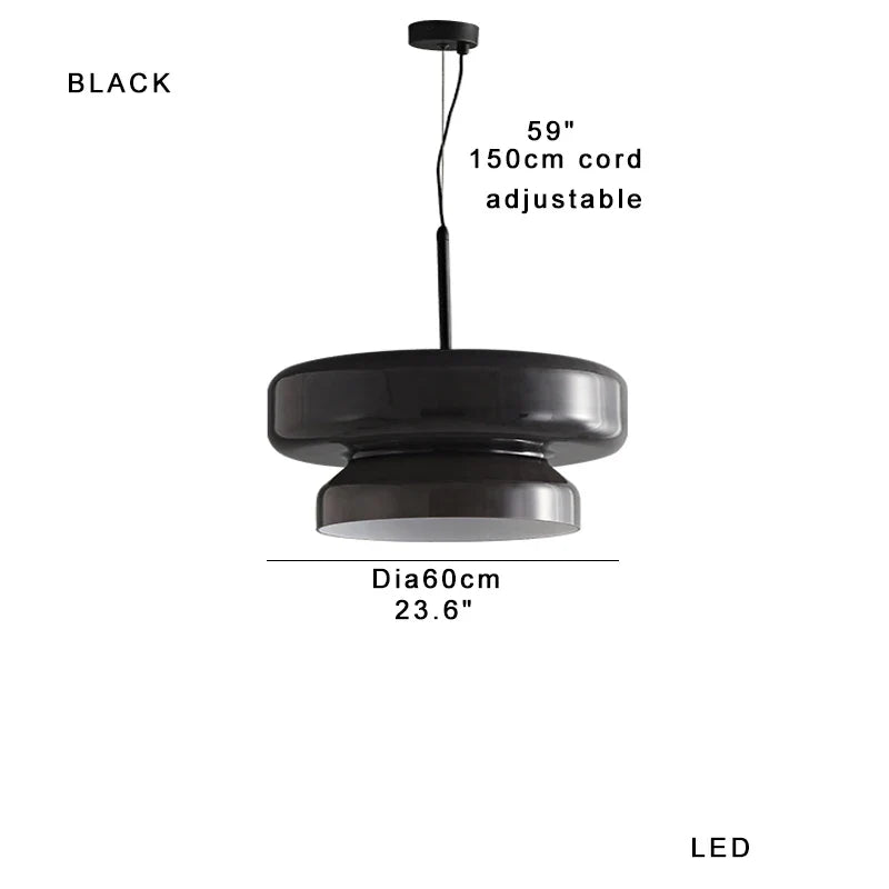 Afralia™ Large Glass Pendant Light Dining Table Kitchen Island Lamp