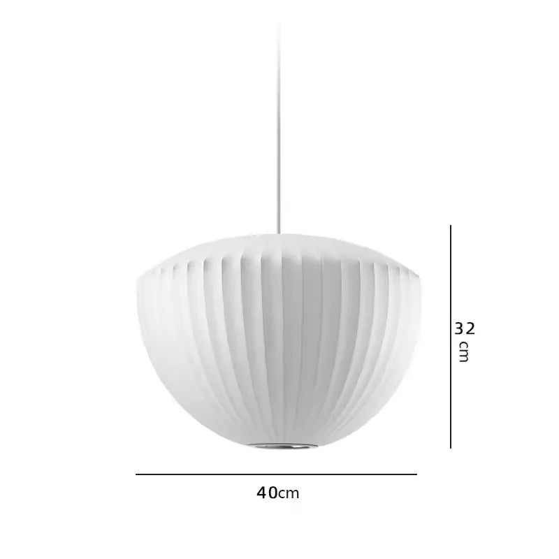 Afralia™ Bubble Silk Pendant Chandelier for Dining Living Room Kitchen Island & Bedroom