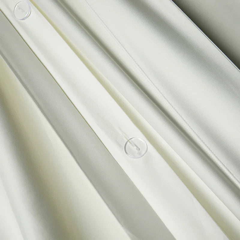 Afralia™ Satin Silky Hotel Style Bedding Set, Monochromatic 1400TC Duvet Cover with Sheets & Pillowcases