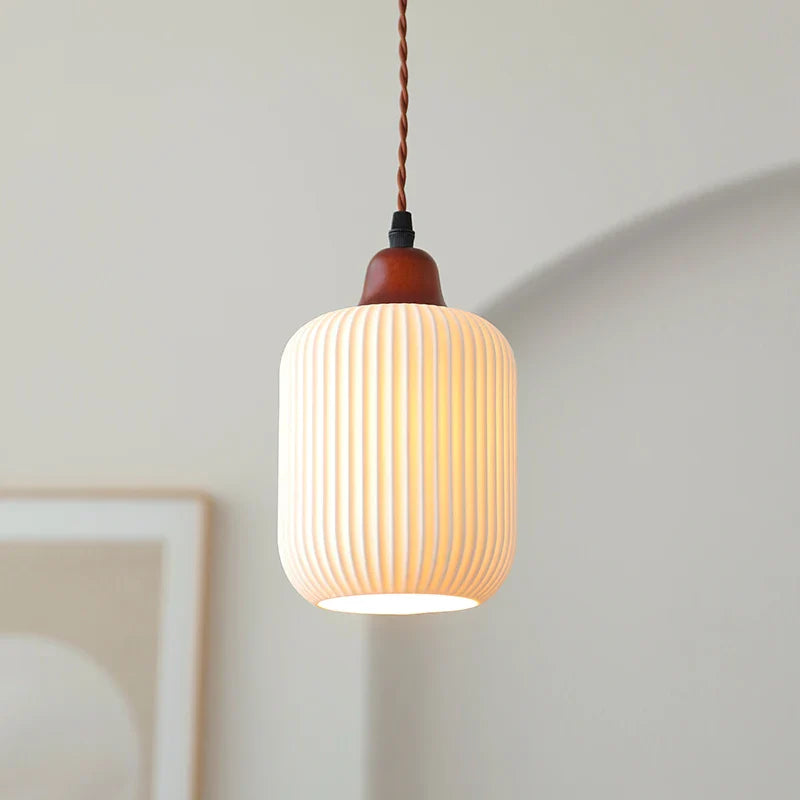 Afralia™ Ceramic LED Pendant Light for Home Decor and Indoor Lighting