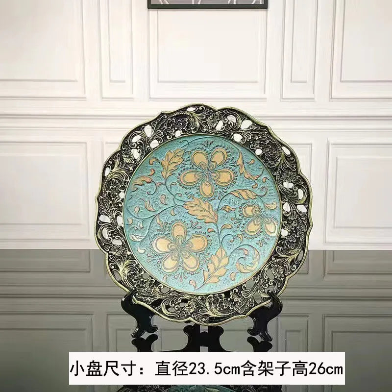 Afralia Resin Vase Dried Flowers Arrangement for Living Room Decor