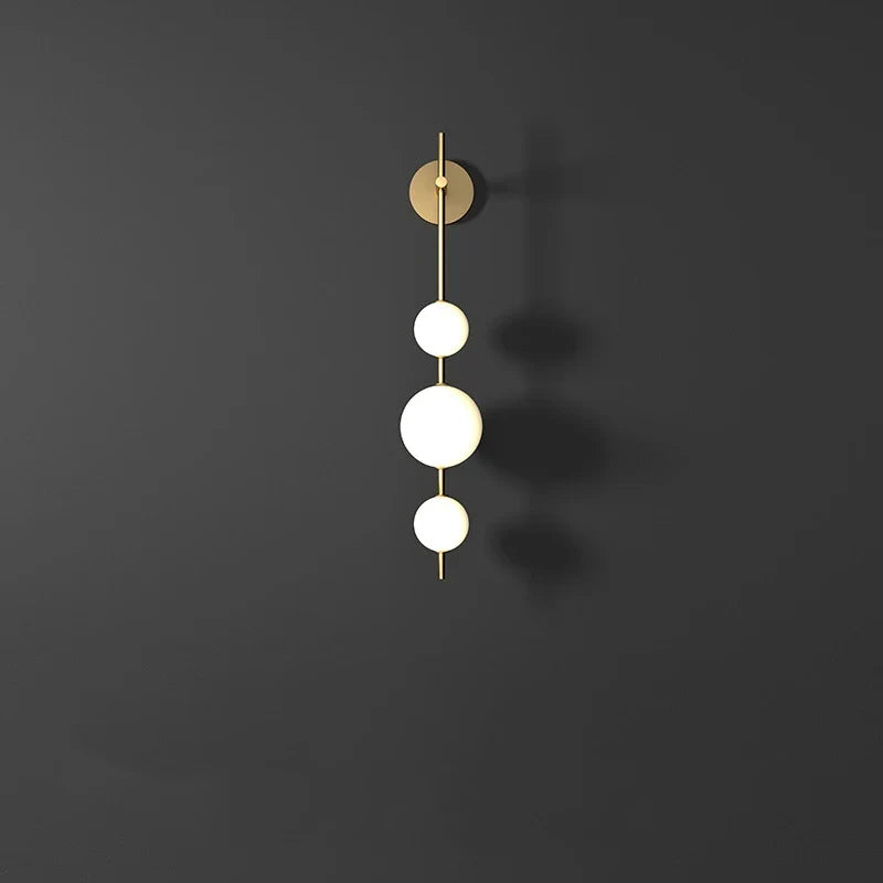 Afralia™ Vertical Globe Wall Sconce Light for Home Decor