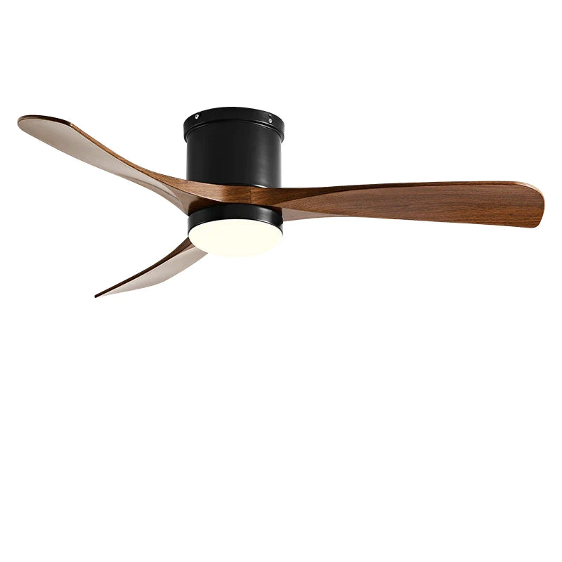 Afralia™ 46In LED Ceiling Fan Light with Control for Household Bedrooms