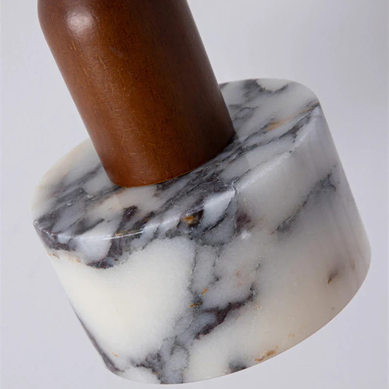 Afralia™ Natural Stone LED Pendant Lamp for Home Decor Living Dining Room