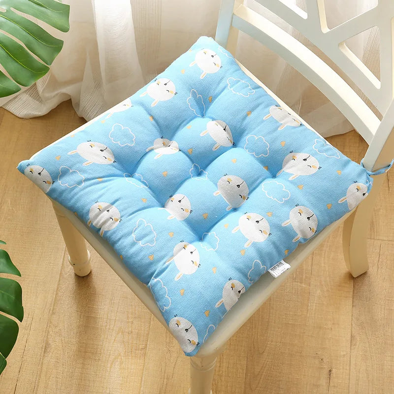 Afralia™ Square Cotton Upholstery Chair Cushion for Office, Home, Car, Garden, or Lounge