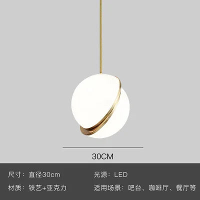 Afralia™ Gold Lustre LED Pendant Lights for Living/Dining Room, Bedroom & Shop