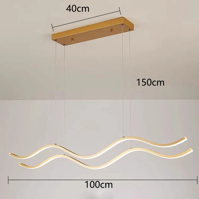 Afralia™ Modern LED Pendant Light Chandeliers for Living Room and Dining Room