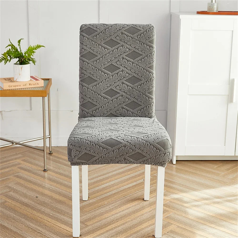 Afralia™ Velvet Jacquard Chair Cover Elastic High Armchair Accent Seat for Home & Office