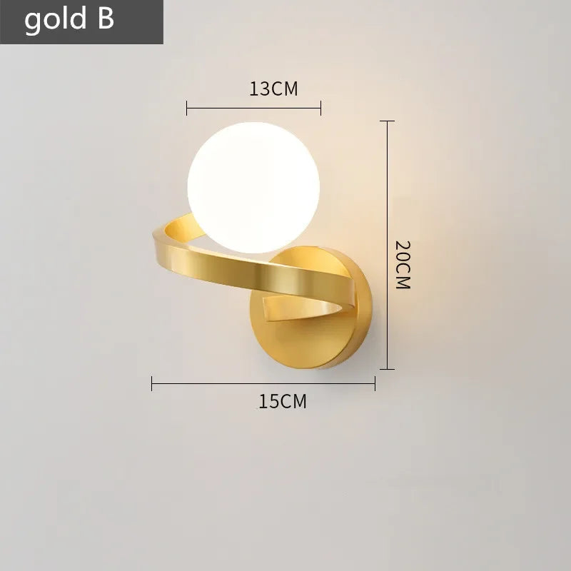 Afralia™ Nordic Italian Copper Wall Lamp for Stylish Modern Interiors