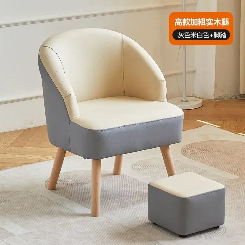 Afralia™ Leisure Single Sofa Chair for Living Room, Bedroom, Balcony, Hotel, Lounge - Cozy Guest Seating