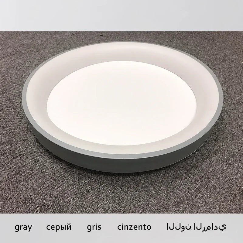Afralia™ Modern Circle Ceiling Lights with Remote Control for Bedroom and Living Room