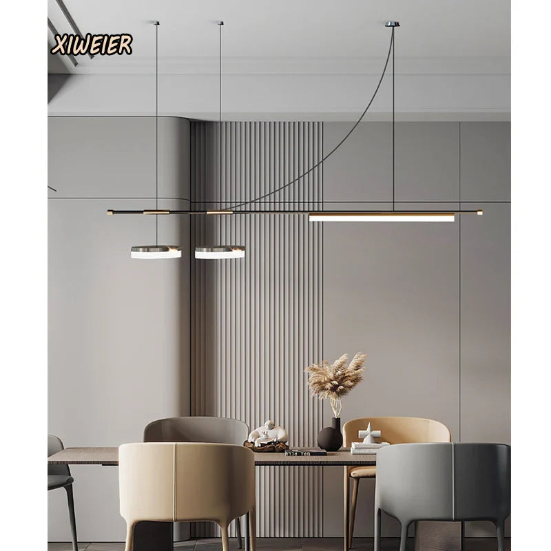 Afralia™ Modern Luxury Chandelier Light for Indoor Dining Hall, Bar, and Office