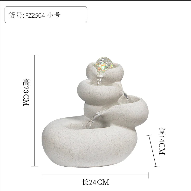 Afralia™ Circulating Water Fountain for Living Room and Entrance Hall Decoration