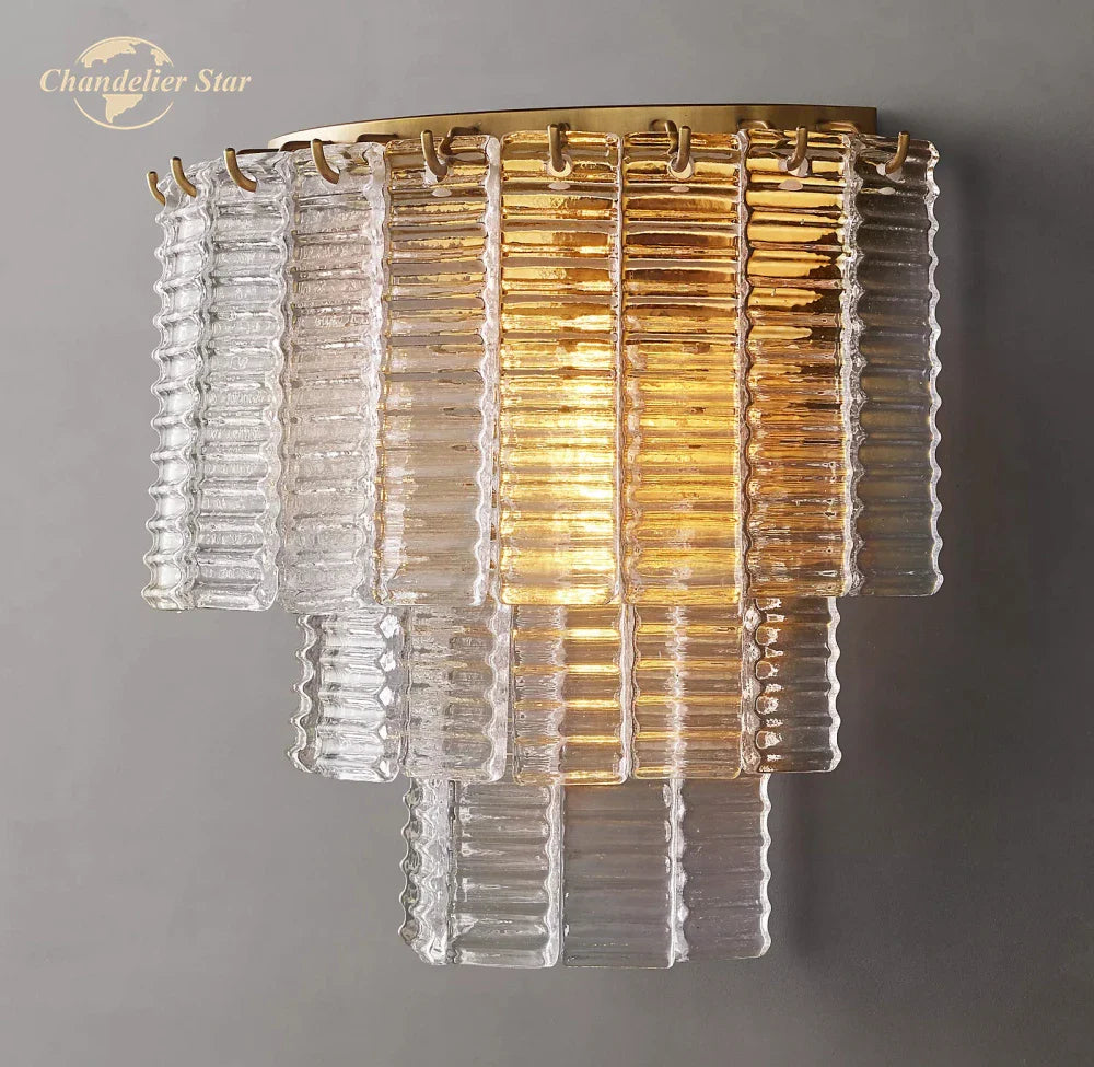 Afralia™ Sirene Glass Wall Lamps for Bathroom Living Room Bedroom Indoor Lighting