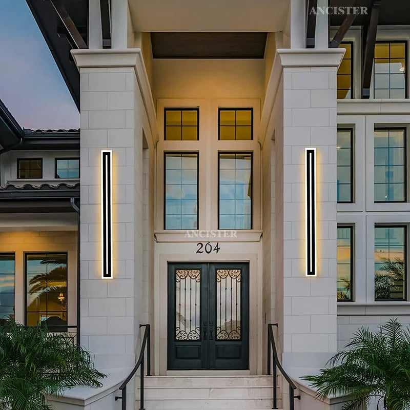 Afralia™ LED Waterproof Wall Light Modern Sconce for Living Room Courtyard