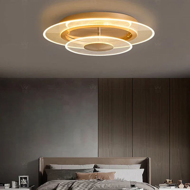 Afralia™ Double Layer 60CM LED Ceiling Light for Living Dining Room Bedroom