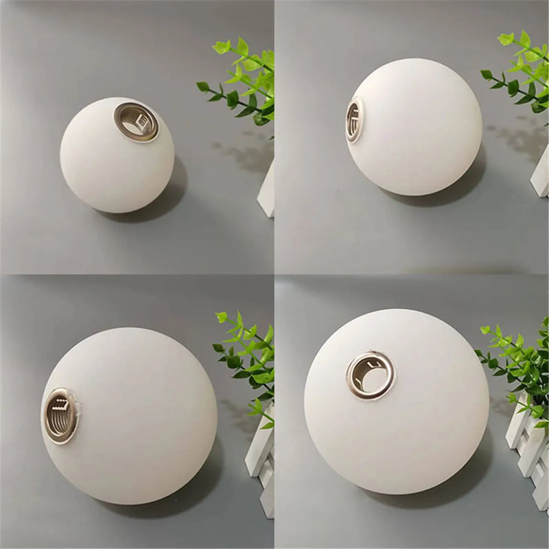 Afralia™ Matte White Globe G9 Glass Shade Replacement in Various Sizes