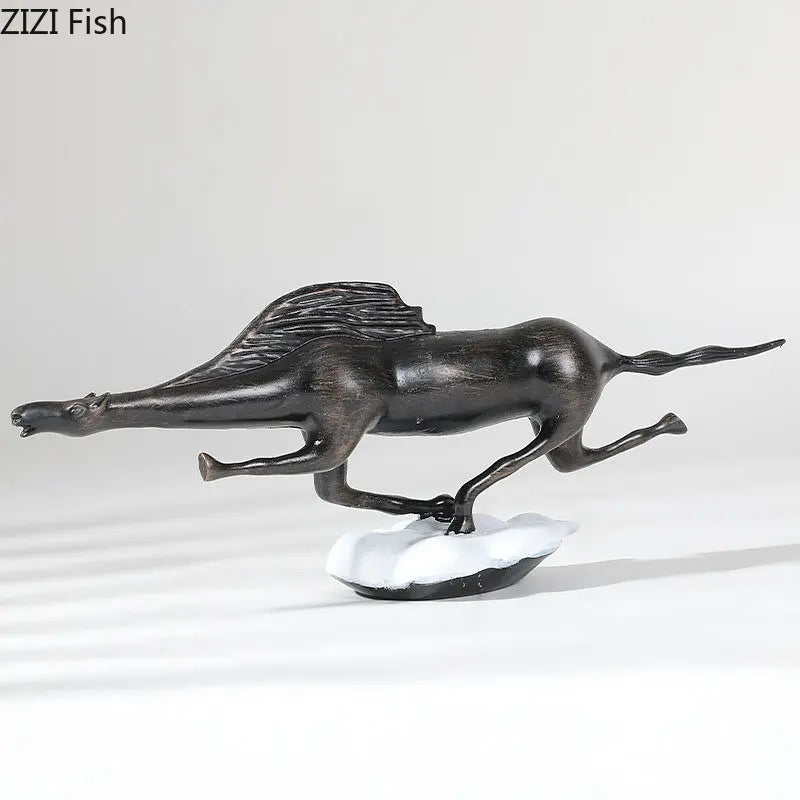 Afralia™ Bull Statue: Abstract Cast Iron Cattle Sculpture for Modern Home Decor