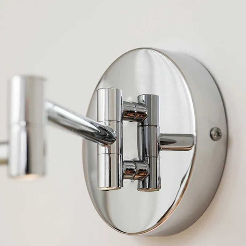 Afralia™ Iron Wall Light: Modern Rotatable LED Wall Lamp for Bedroom Lighting