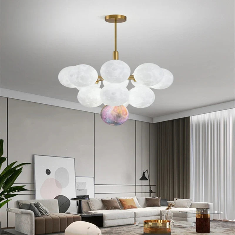 Afralia™ Modern Luxury LED Chandelier for Living Room, Kitchen, and Bedroom