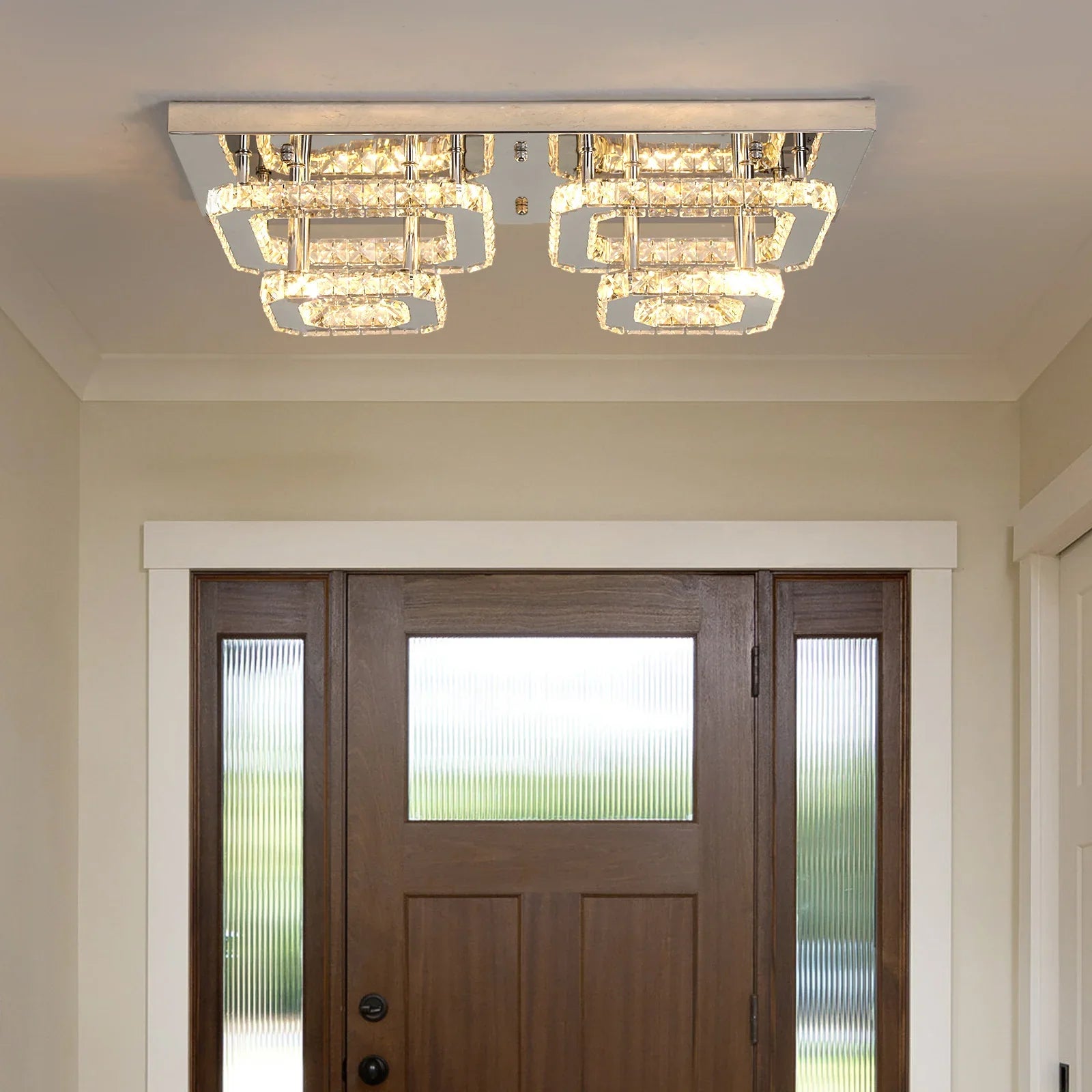 Afralia™ Crystal Ceiling Chandelier: Luxury LED Pendant Lighting for Modern Living Room Decor